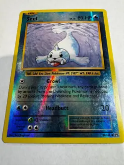 Seel Pokemon Reverse Holo XY Evolutions 28/108 - Image 1