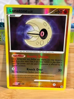 LUNATONE 76/106 Great Encounters Reverse Holo Vintage Pokemon TCG Lightly Played - Image 1