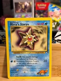 MISTY'S STARYU 90/132 Gym Heroes C Unlimited Pokemon TCG LP - Image 1