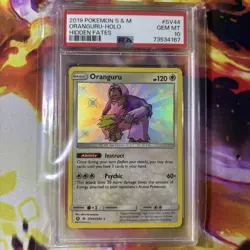 2019 POKEMON HIDDEN FATES ORANGURU BABY SHINY #SV44 PSA 10 - Image 1