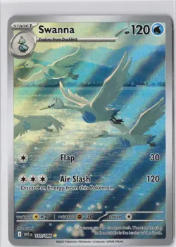 Swanna 110/086 WHT White Flare Illustration Rare Pokemon Card NM - Image 1