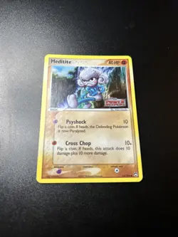 Pokemon Meditite 55/108 EX Power Keepers Reverse Holofoil Rare LP 5/97 - Image 3