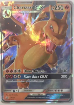 Pokemon TCG - Holofoil Charizard GX Promo SM211 LP SMP - Image 1