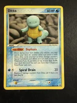 Pokemon 2005 Delta Species Ditto [Squirtle] 64/113 LP - Image 1