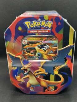 Pokemon Mega Charizard Ex Tin With Mega Charizard Y EX Promo - Image 1