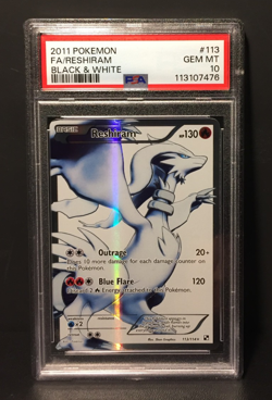 2011 Reshiram Full Art | 113 Black White | PSA 10 Gem Mint | englisch | Pokemon - Image 1