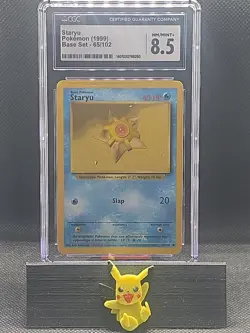 Staryu (65/102) CGC 8.5 (1999) Pokemon Unlimited Base Set Trading Card - Image 1