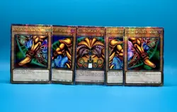 Yugioh Exodia Complete QCR Secret Rare SET 25th Anniversary Collection MINT - Image 1