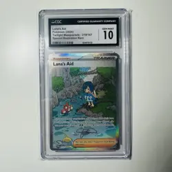 2024 POKEMON TWILIGHT MASQUERADE SPECIAL ILLUSTRATION LANA'S AID CGC 10 - Image 1