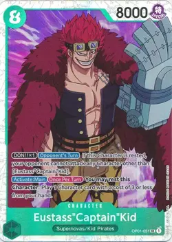 Eustass"Captain"Kid Errata Foil - OP01-051 LP - One Piece - Image 1