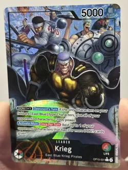 Krieg (OP15-001) (Alt Art) Leader Card - One Piece Adventure on Kami’s Island NM - Image 2