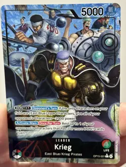 Krieg (OP15-001) (Alt Art) Leader Card - One Piece Adventure on Kami’s Island NM - Image 5