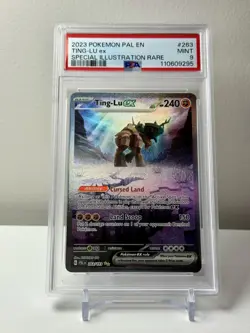 2023 POKEMON PALDEA EVOLVED #263/193 TING-LU EX SPECIAL ILLUSTRATION RARE PSA 9 - Image 1