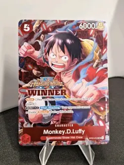 Monkey.D.Luffy (Winner Promo) ST01-012 Treasure Cruise One Piece Bandai Card - Image 1