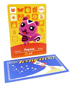 Animal Crossing Nintendo Amiibo - PEANUT #95 - Series 1 Authentic Card - Image 1