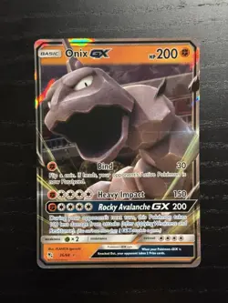 Onix GX - 36/68 - Pokemon Hidden Fates Sun & Moon Ultra Rare Card - Image 1
