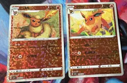 Flareon + Leafeon Chinese Flareon Leafeon Complete 5-Card Set Rare Holo Pokemon - Image 2
