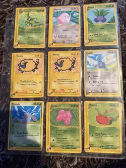 166 Pokemon Cards WOTC/e-Reader – Vintage Mixed Lot Binder Collection Base Set + - Image 1