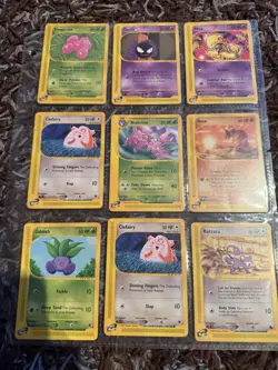 166 Pokemon Cards WOTC/e-Reader – Vintage Mixed Lot Binder Collection Base Set + - Image 2