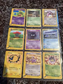 166 Pokemon Cards WOTC/e-Reader – Vintage Mixed Lot Binder Collection Base Set + - Image 3