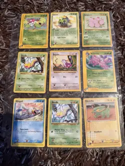 166 Pokemon Cards WOTC/e-Reader – Vintage Mixed Lot Binder Collection Base Set + - Image 4