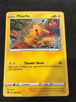 Pikachu - SWSH153 (Holiday Calendar) Holofoil SWSH: Sword & Shield Promo Cards - Image 1