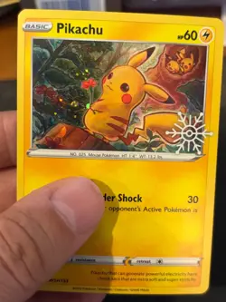 Pikachu - SWSH153 (Holiday Calendar) Holofoil SWSH: Sword & Shield Promo Cards - Image 2