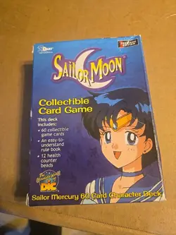 Sailor Moon Premiere Edition Sailor Mercury Starter Deck Has 96 Cards No Beads - Image 2