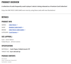 ONE PIECE CARD GAME Premium Card Collection Best Selection Vol.6 PREORDER QTY 2 - Image 5