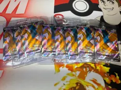 Pokemon Champions Path Charizard V SWSH050 Promo Full Art Card Sealed Lot of 8 - Image 1