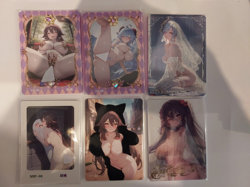 mixed anime waifu card lot of 6 - Image 2