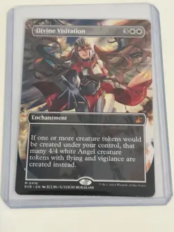 Divine Visitation #416 Ravnica Remastered Borderless Anime Regular Mythic - Image 1