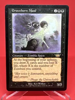 Magic Mtg Legions Graveborn Muse LP - Image 1