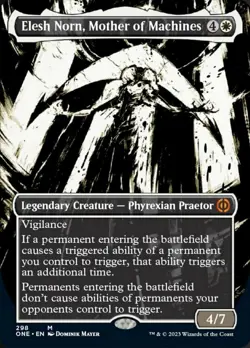 1x Elesh Norn, Mother of Machines -- Borderless Showcase (298) Light Play, Engli - Image 1