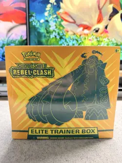 Pokemon TCG Sword and Shield Rebel Clash Elite Trainer Box New and Sealed - Image 1