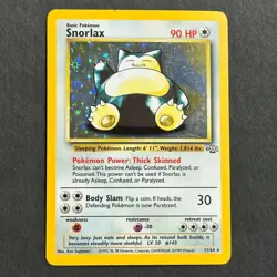 Snorlax 11/64 Jungle Holo Rare Pokemon Card - Image 1