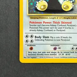 Snorlax 11/64 Jungle Holo Rare Pokemon Card - Image 5