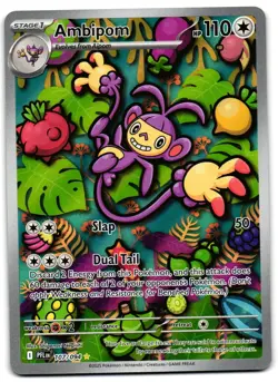 Ambipom 107/094 - Phantasmal Flames Illustration Rare Pokemon TCG - NM Card - Image 1