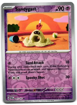 Sandygast 091/167 - 🌊 Twilight Masquerade Pokemon TCG Reverse Holo 🖤 - LP - Image 1