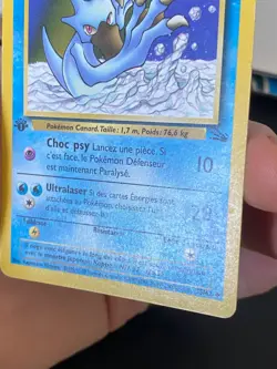 CARTE POKEMON AKWAKWAK 35/62 EDITION 1 FR UNCO WIZARDS FOSSILE - TBE+ - Image 5