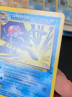 CARTE POKEMON TENTACRUEL 44/62 EDITION 1 FR UNCO WIZARDS FOSSILE - TBE/EXC - Image 3