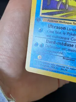 CARTE POKEMON TENTACRUEL 44/62 EDITION 1 FR UNCO WIZARDS FOSSILE - TBE/EXC - Image 4