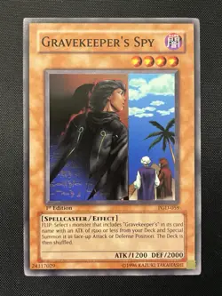 Gravekeeper's Spy PGD-059 Common 1st Edition Lightly Played English Yu-Gi-Oh! - Image 1