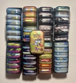 EMPTY Pokemon Mini Tin (49 Tin Lot) TINS ONLY - Image 3