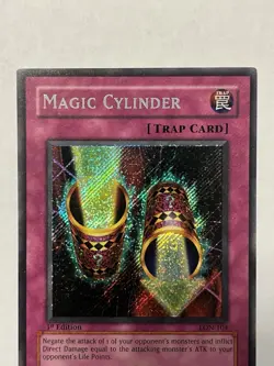 Magic Cylinder LON-104 Secret Rare 1st Edition English Lightly Played Yu-Gi-Oh! - Image 2