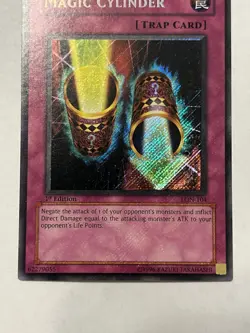 Magic Cylinder LON-104 Secret Rare 1st Edition English Lightly Played Yu-Gi-Oh! - Image 3