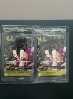 One Piece - 2 x Boa Hancock- P-115 OP15 Release Event Winner Promo Sealed - Image 1