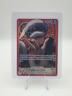 Trafalgar Law OP14-001 Leader [AA] The Azure Seas Seven One Piece TCG English NM - Image 1