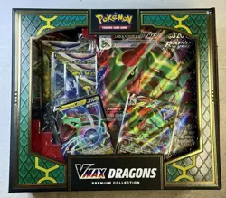 Pokemon TCG Sword & Shield 2022 Vmax Dragons Premium Collection Box - New Sealed - Image 1