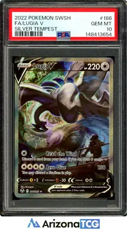 Pokemon 2022 Lugia V 186/195 Alt Art Silver Tempest GEM MINT PSA 10 - Image 1